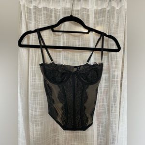 Urban Outfitters Out From Under Corset Top Black Size S